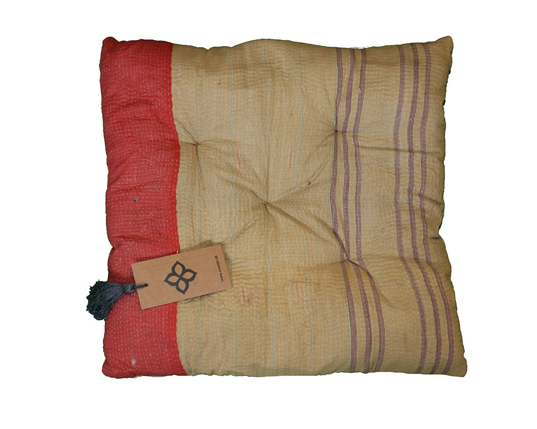 Kantha vintage chair pad 40*40 cm cotton