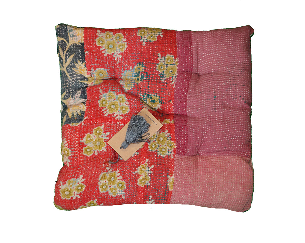 Kantha vintage chair pad 40*40 cm cotton
