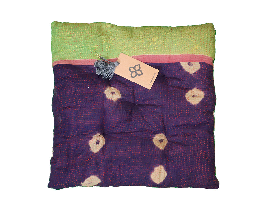 Kantha vintage chair pad 40*40 cm cotton