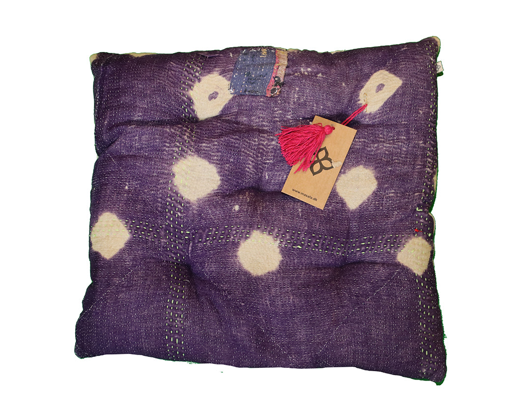 Kantha vintage chair pad 40*40 cm cotton