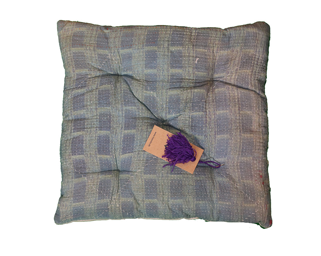 Kantha vintage hynde 40*40 cm bomuld