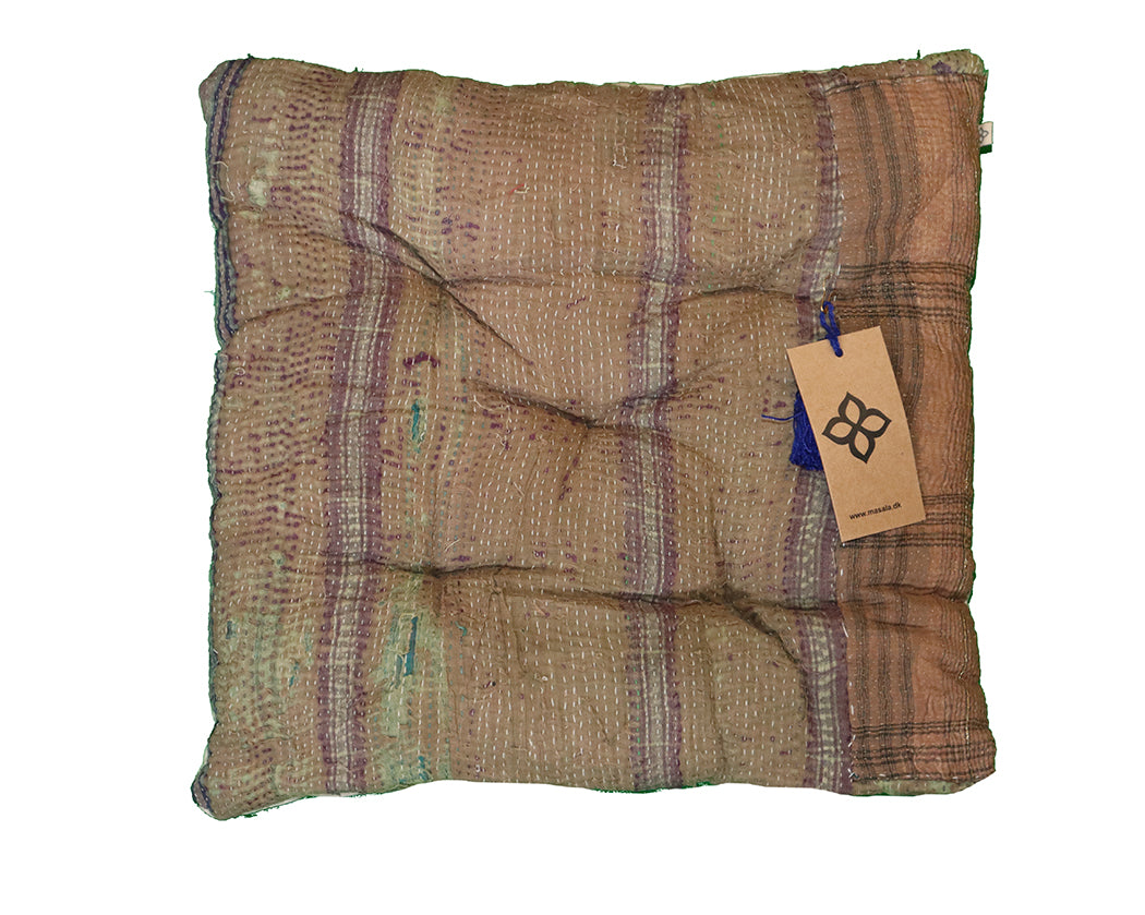 Kantha vintage chair pad 40*40 cm cotton