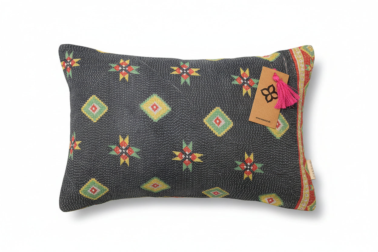 Sari vintage kantha pude 30*50 cm