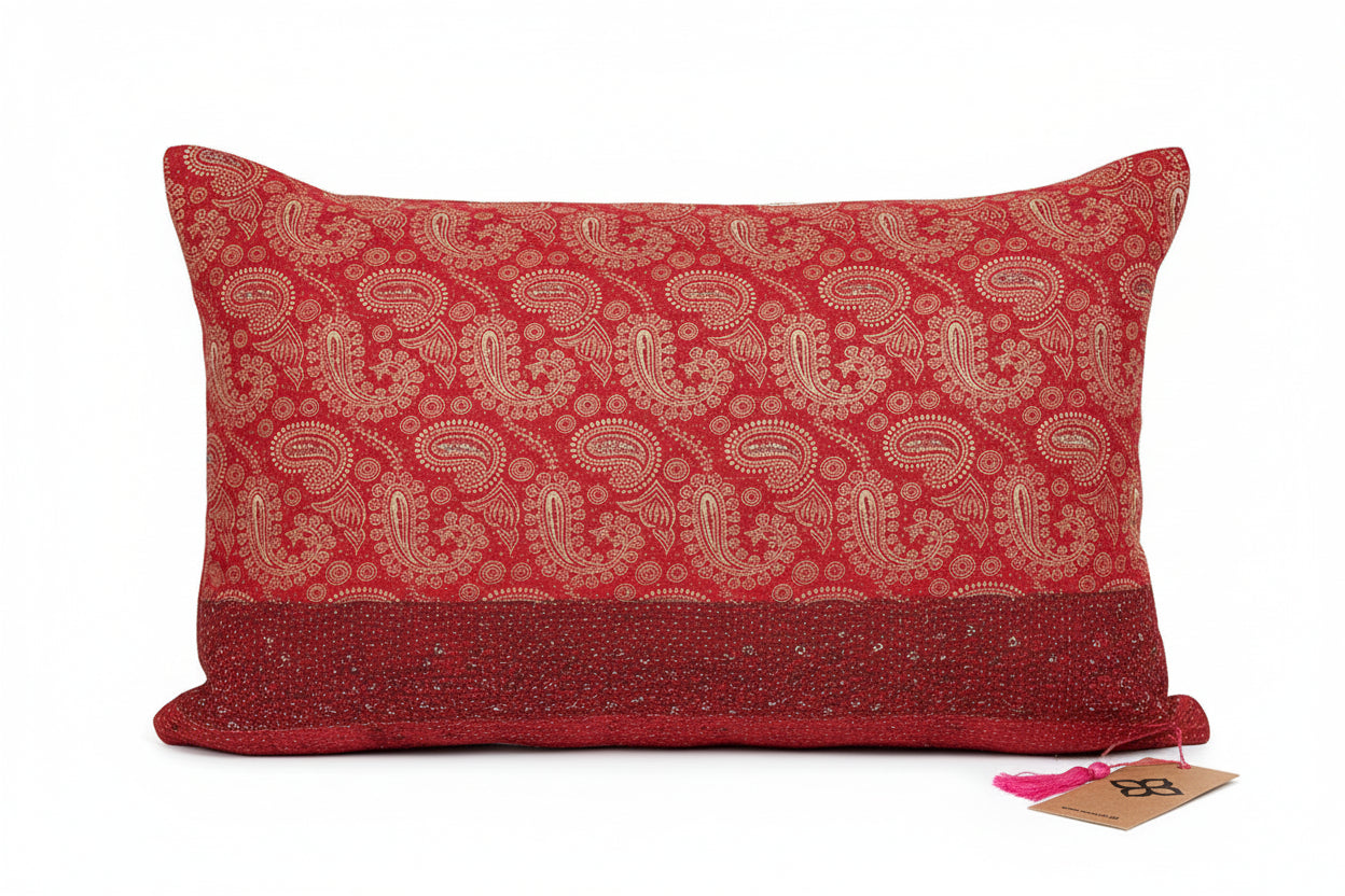 Sari vintage kantha pude 30*50 cm