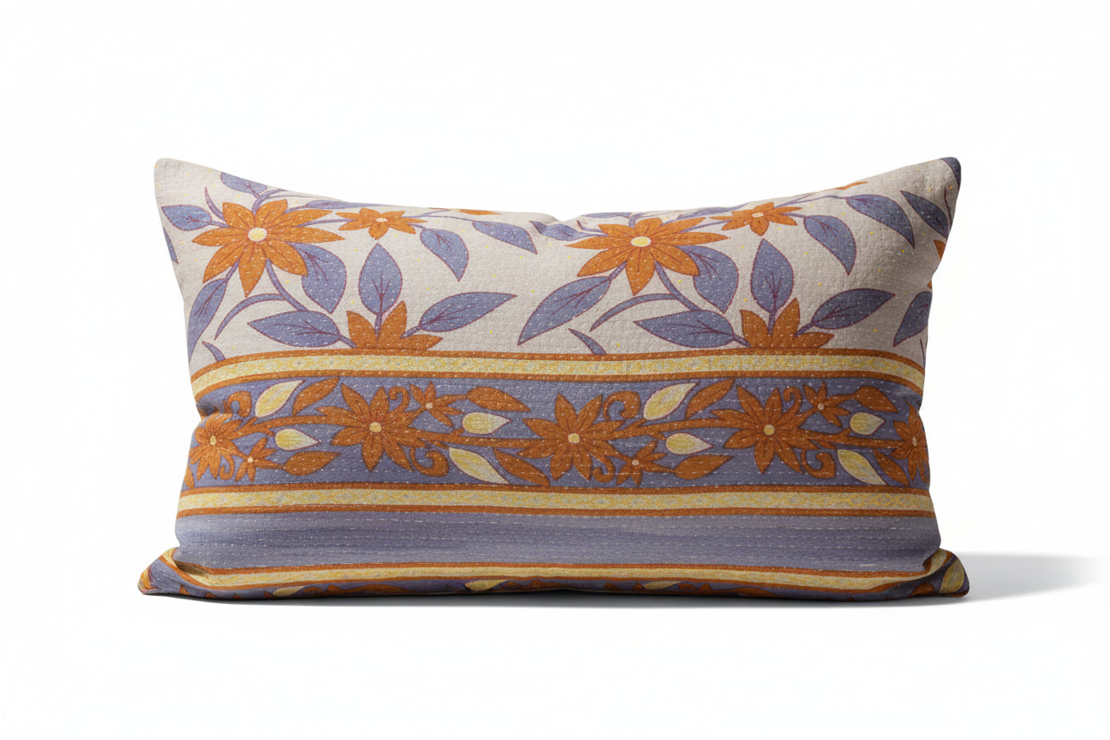 Sari Vintage Kantha Kissen 30*50 cm