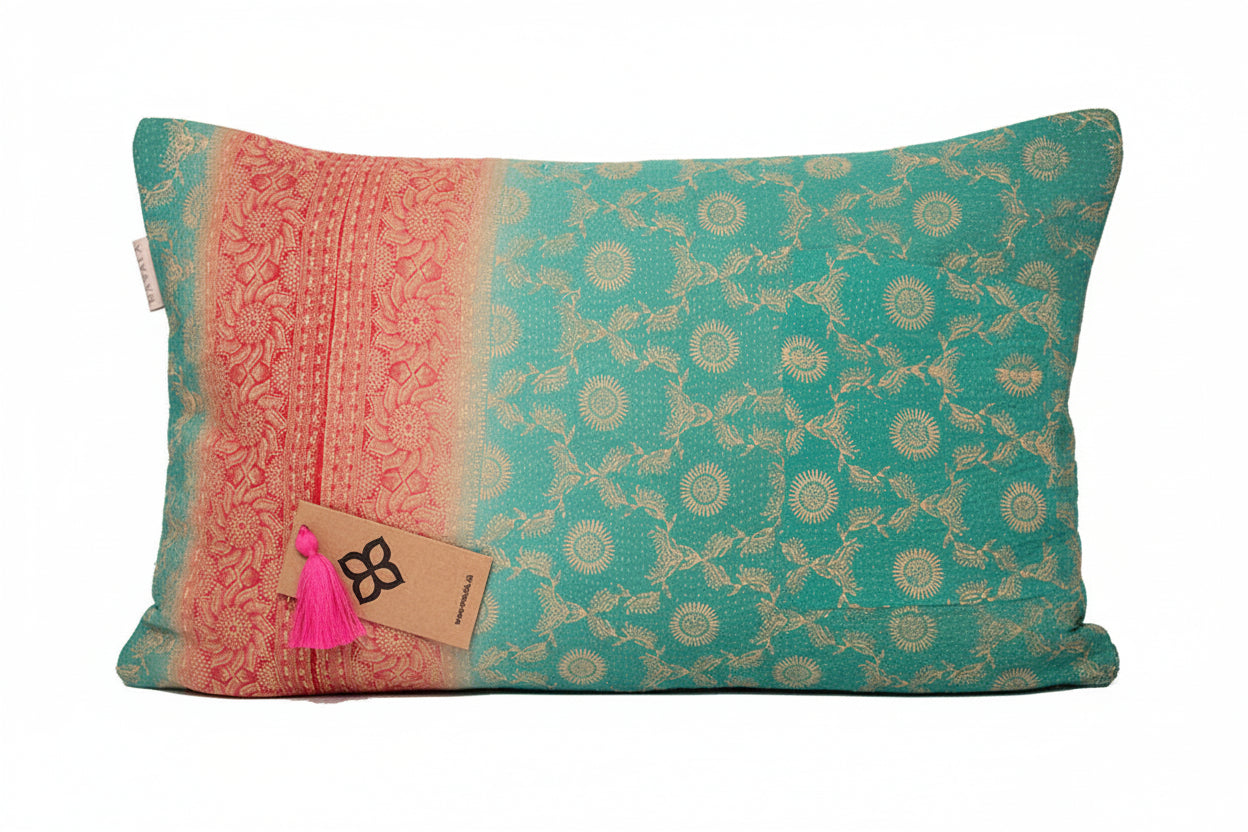 Sari vintage kantha pude 30*50 cm