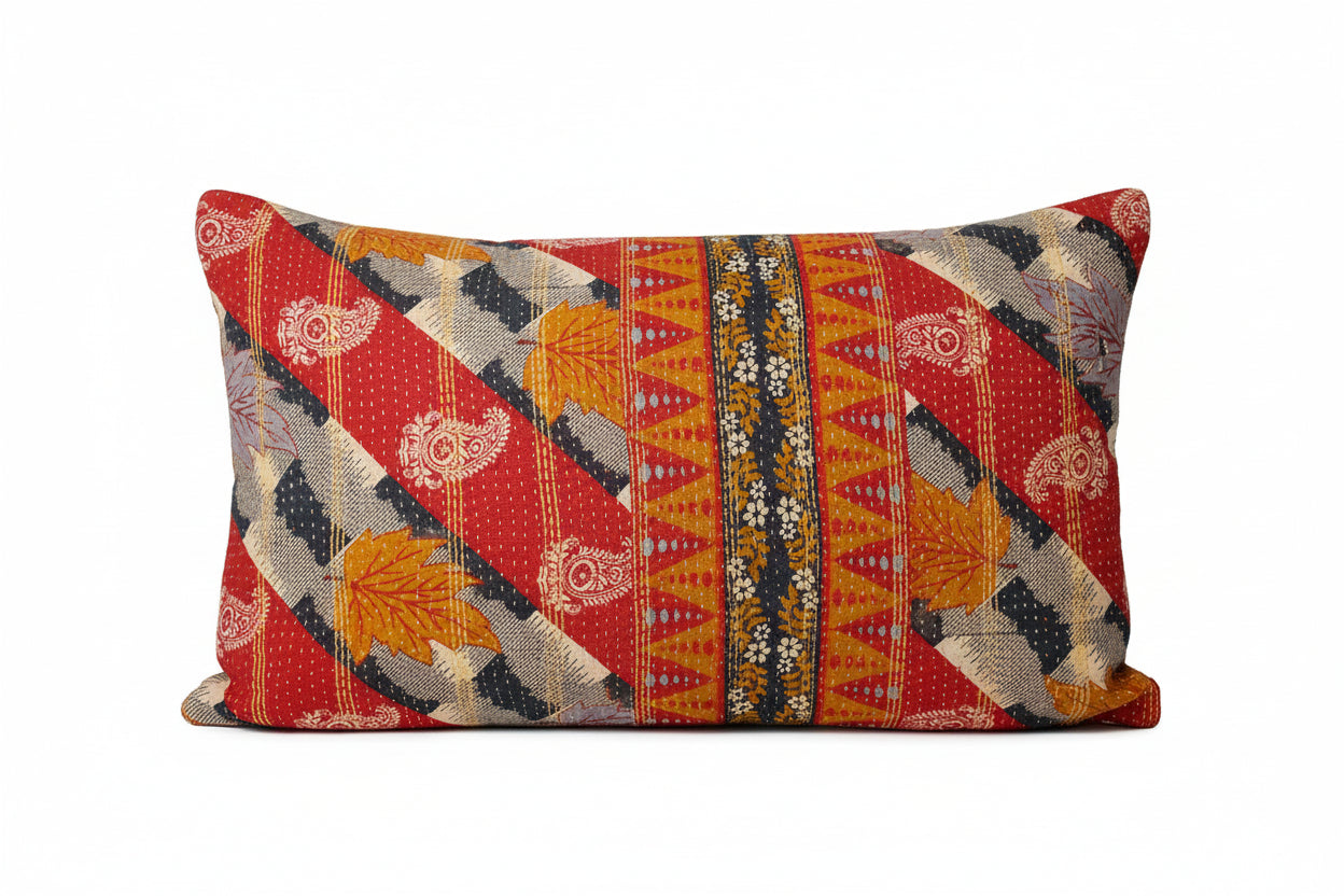 Sari vintage kantha pude 30*50 cm
