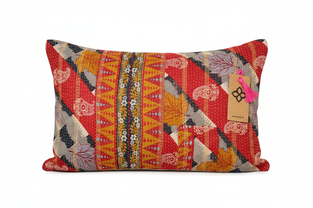 Sari vintage kantha pude 30*50 cm