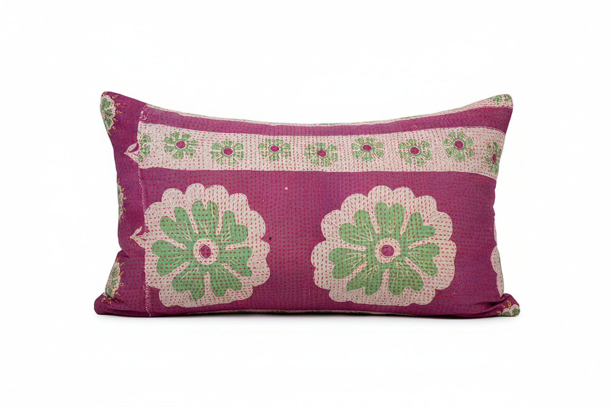 Sari Vintage Kantha Kissen 30*50 cm