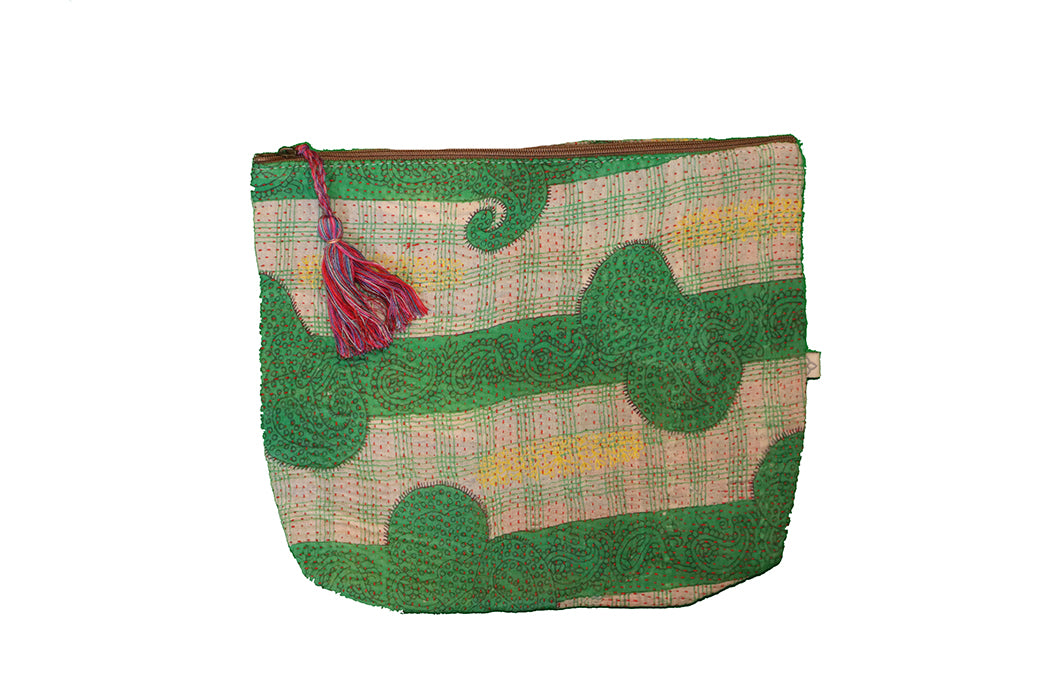 Kantha sari purse 24*28 cm
