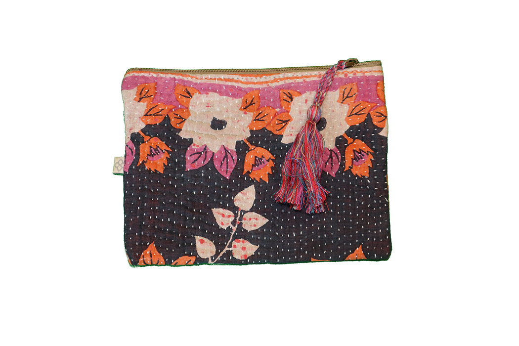 Kantha-Sari-Geldbörse 14*19 cm