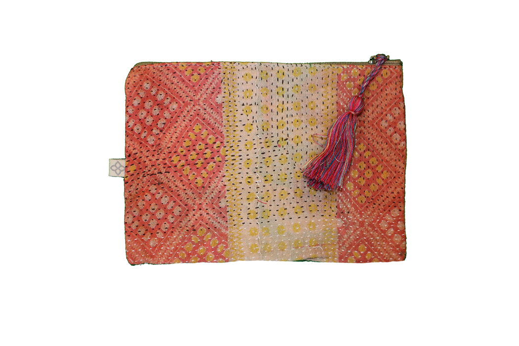Kantha sari purse 14*19 cm