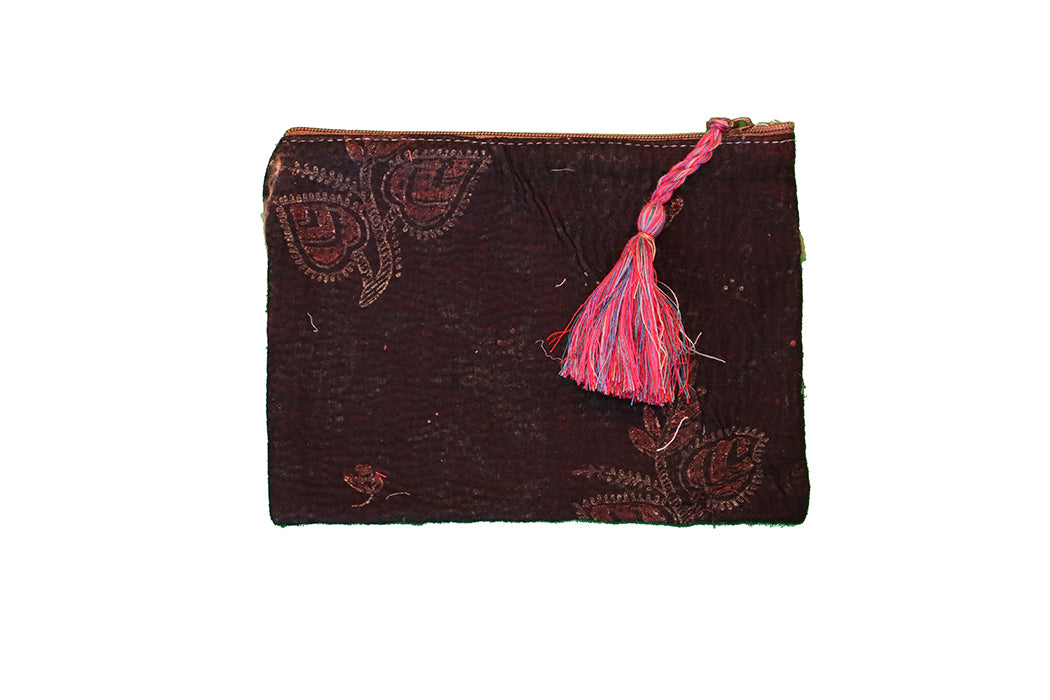 Kantha sari purse 14*19 cm