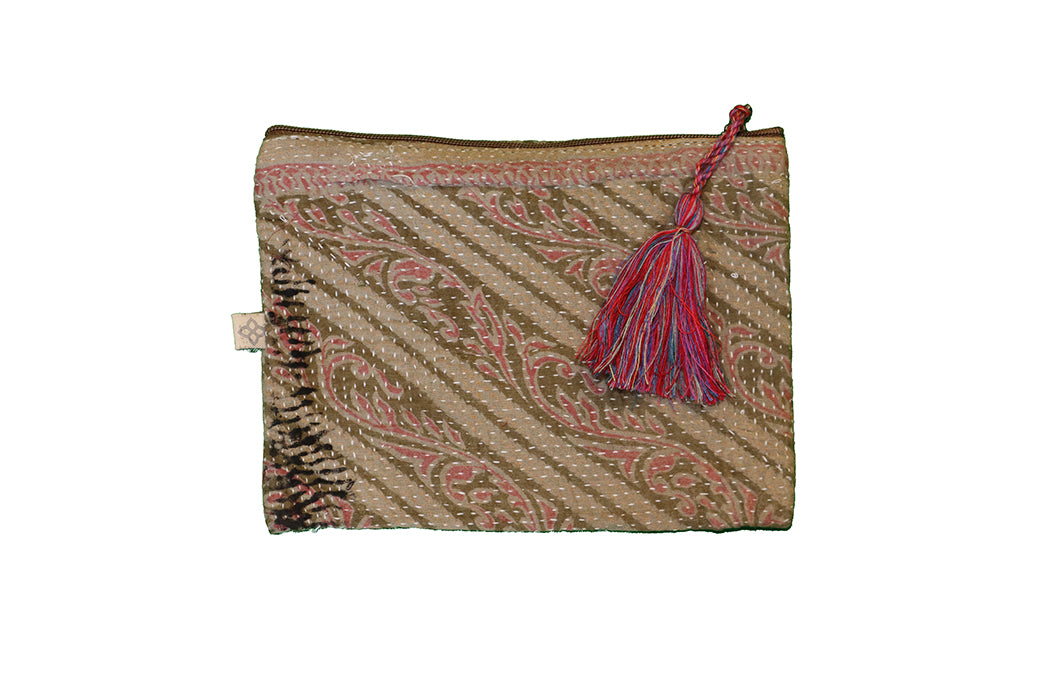 Kantha sari purse 14*19 cm