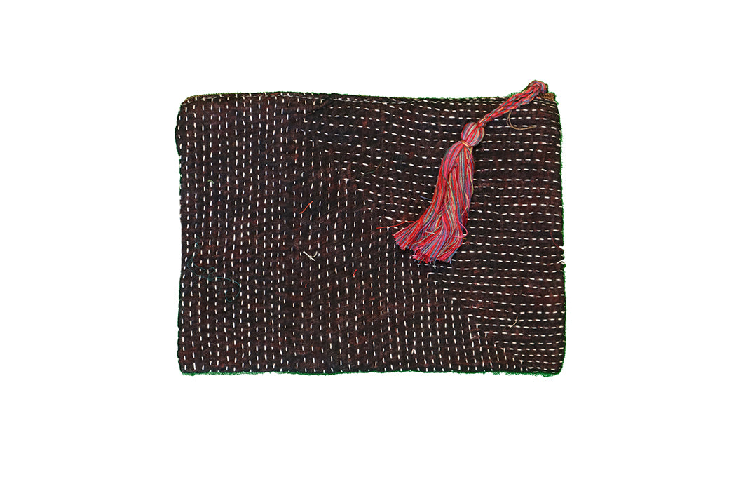 Kantha-Sari-Geldbörse 14*19 cm