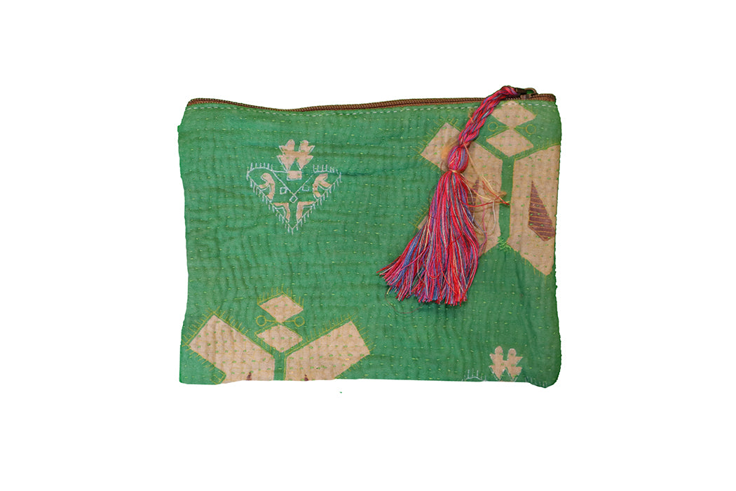 Kantha-Sari-Geldbörse 14*19 cm