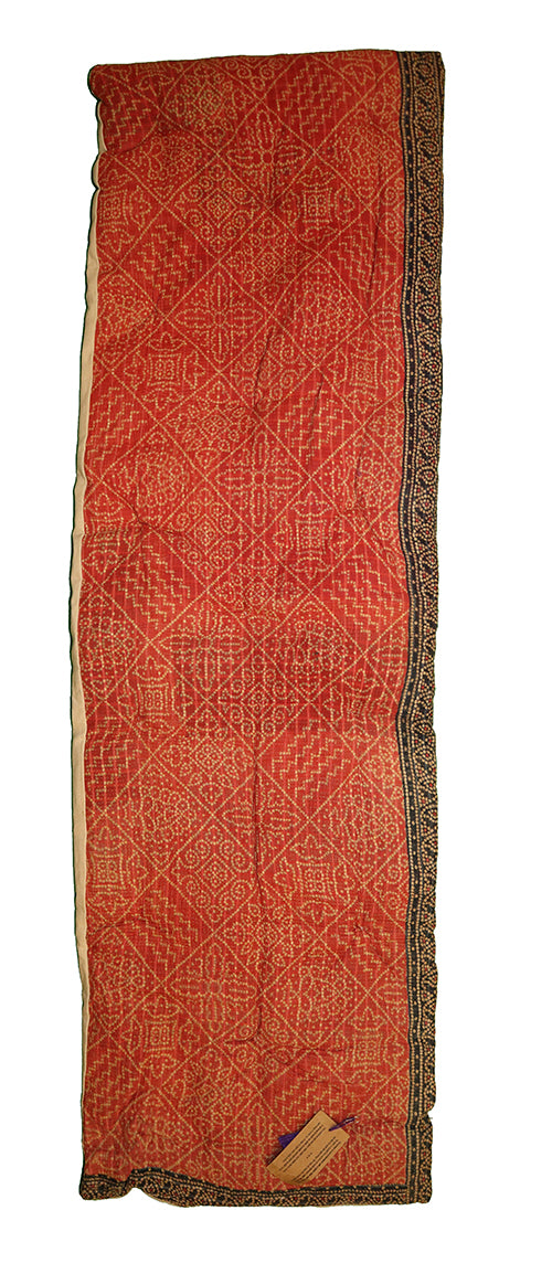 Kantha vintage bænkhynde 45*150 cm bomuld