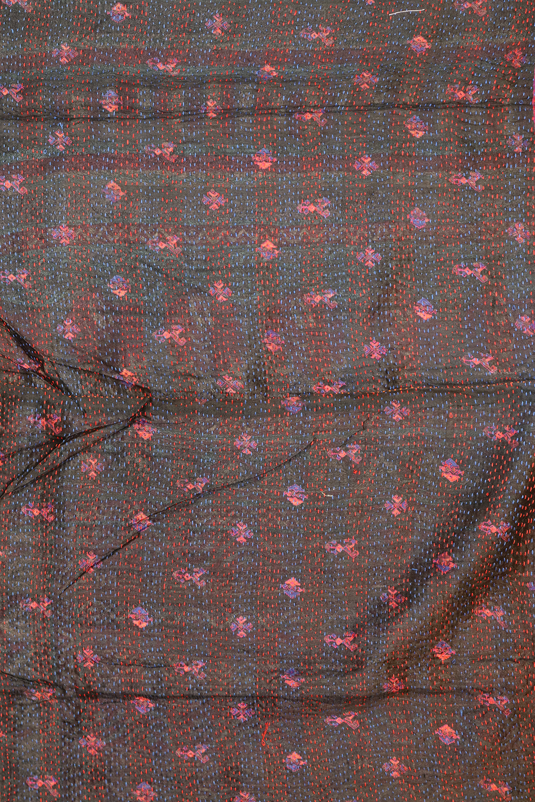 Sari kantha silk scarf 40*190 cm