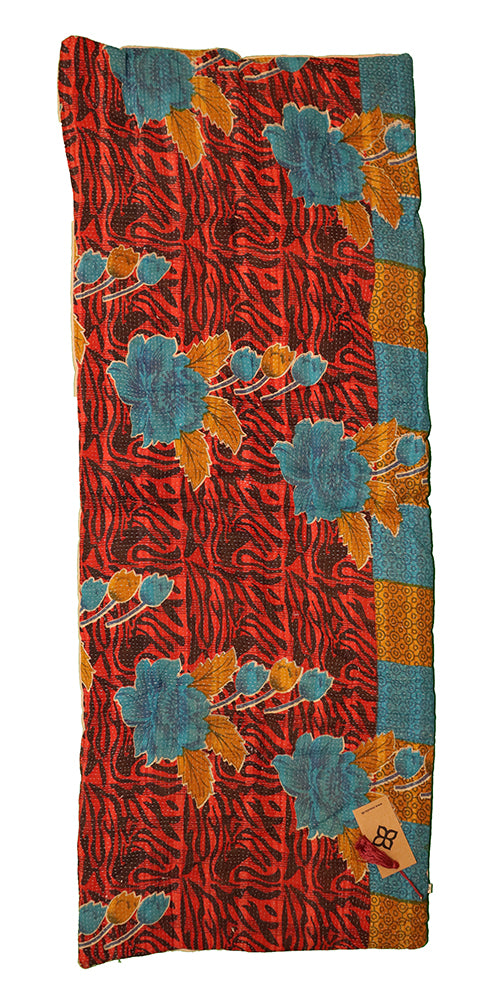 Kantha vintage bænkhynde 45*120 cm bomuld