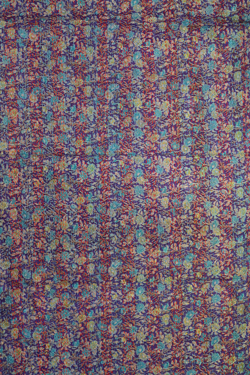 Sari kantha silk scarf 40*190 cm