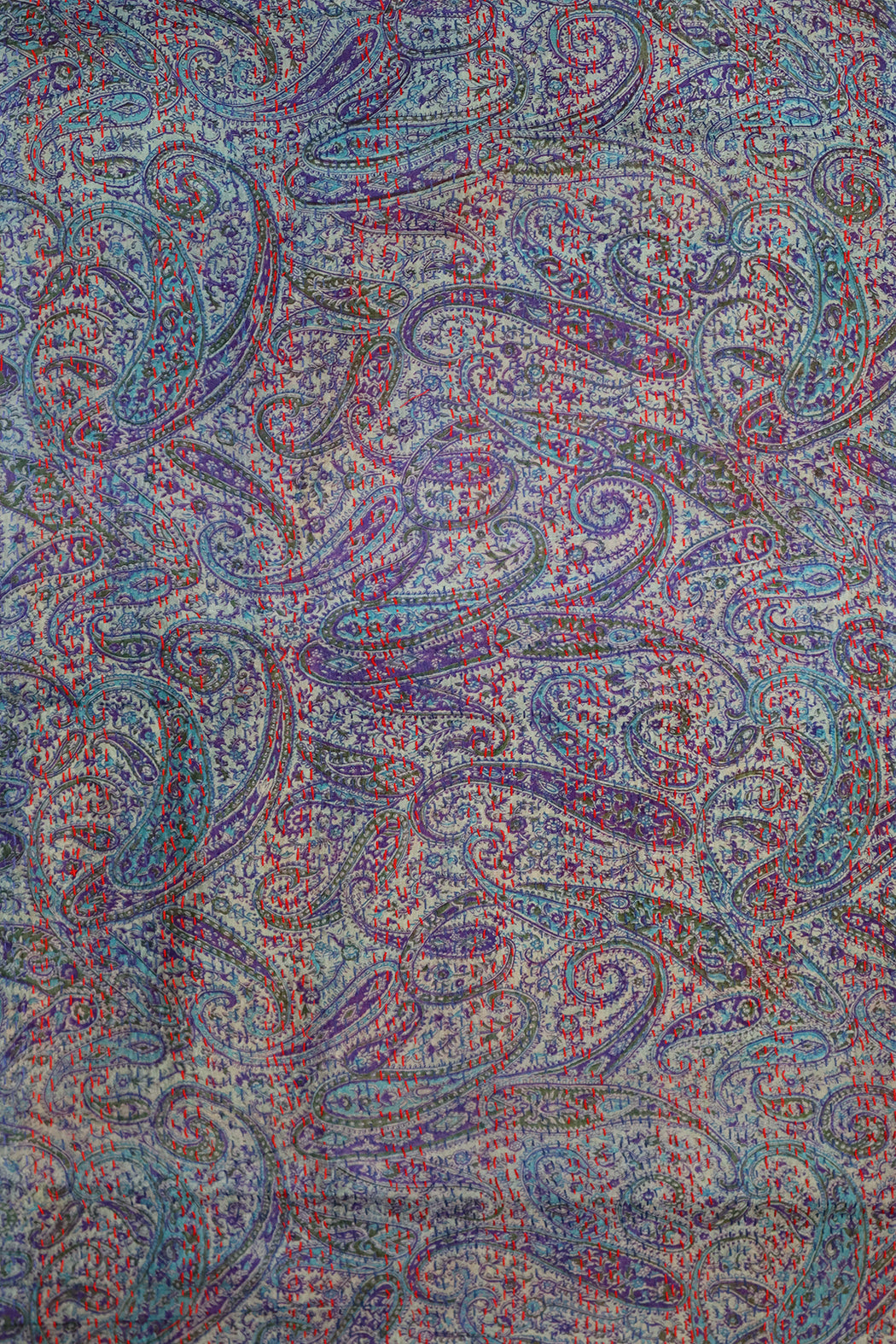 Sari kantha silk scarf 40*190 cm