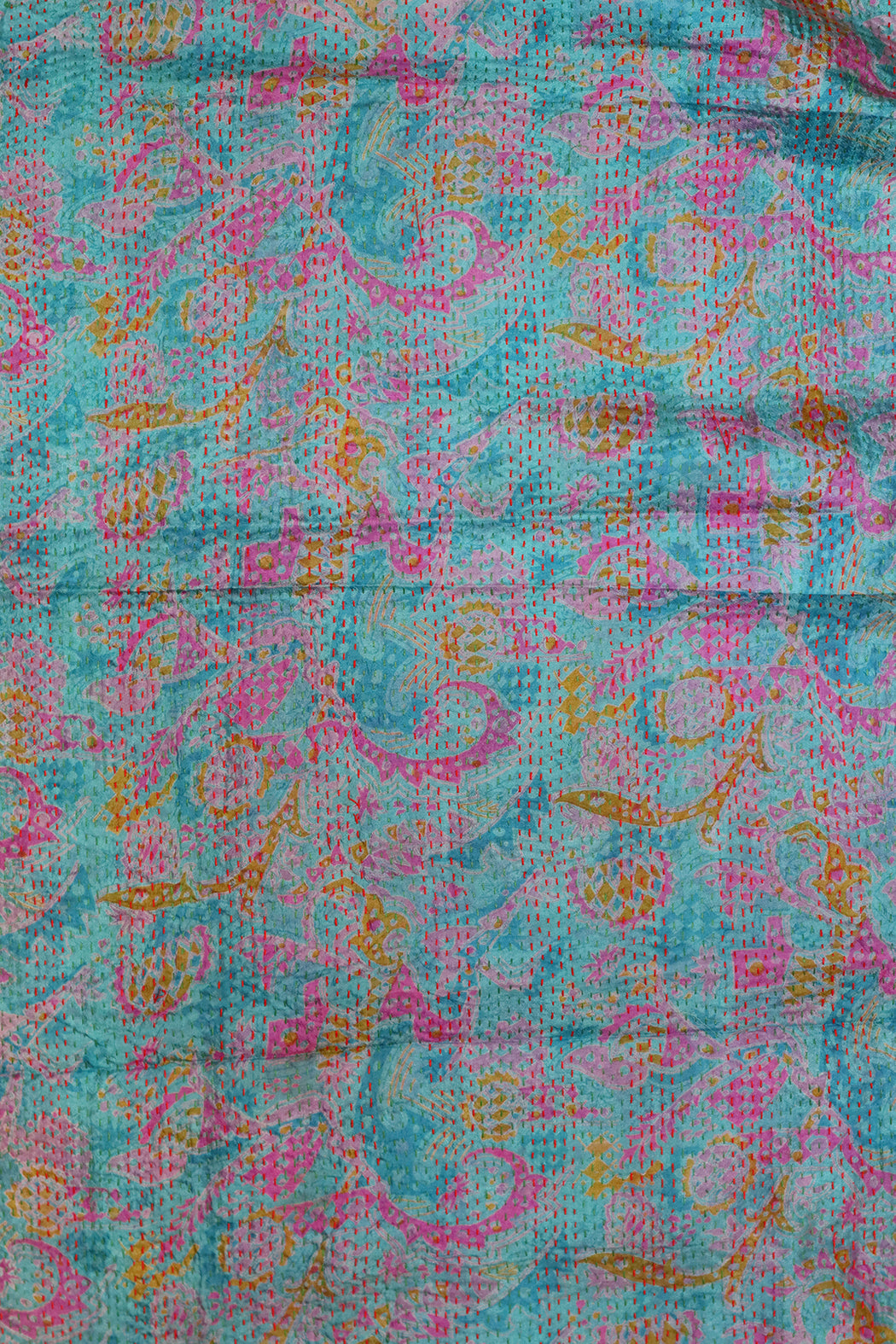 Sari-Kantha-Seidenschal 40*190 cm