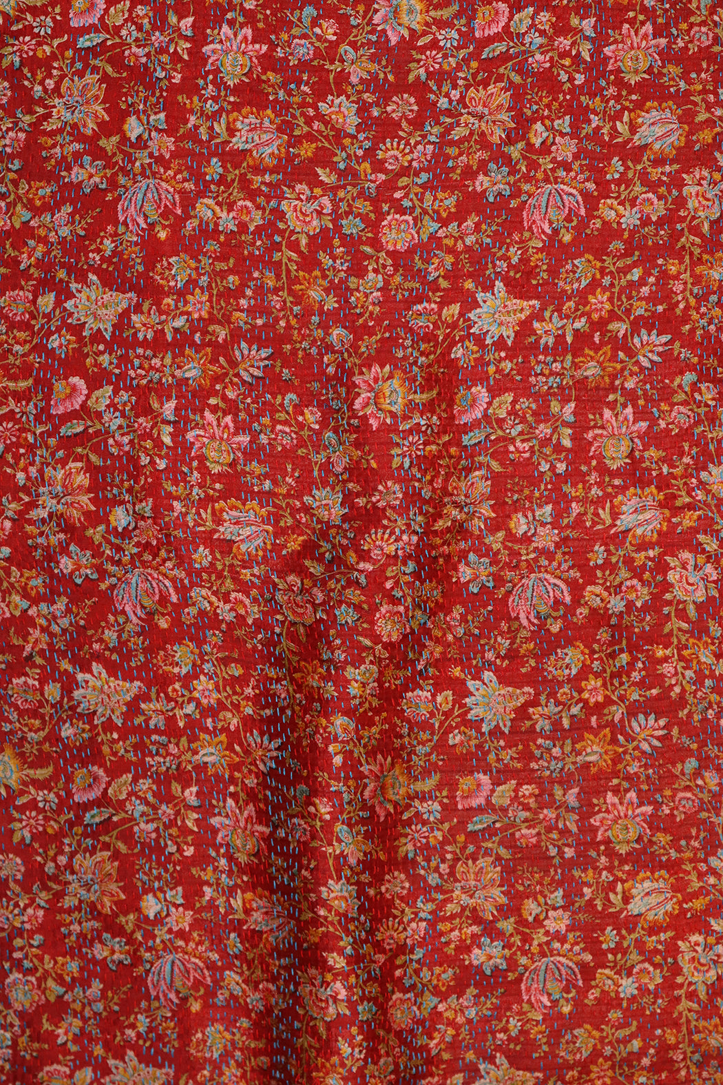 Sari kantha silk scarf 40*190 cm