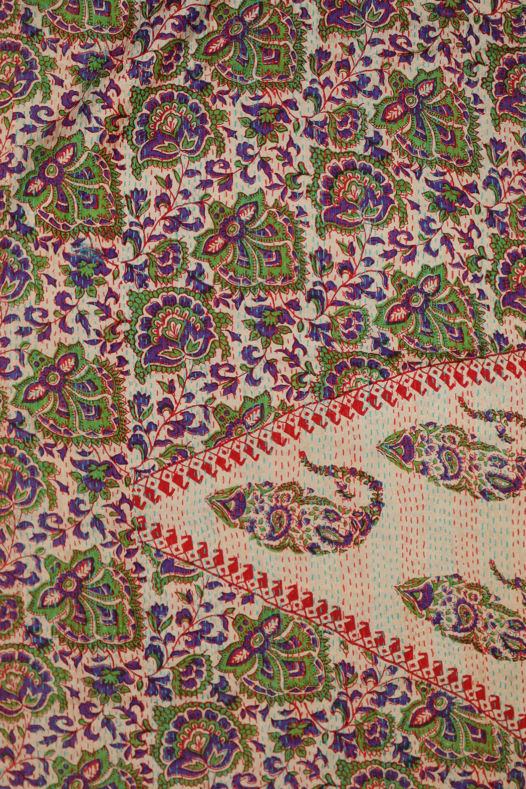 Sari-Kantha-Seidenschal 40*190 cm