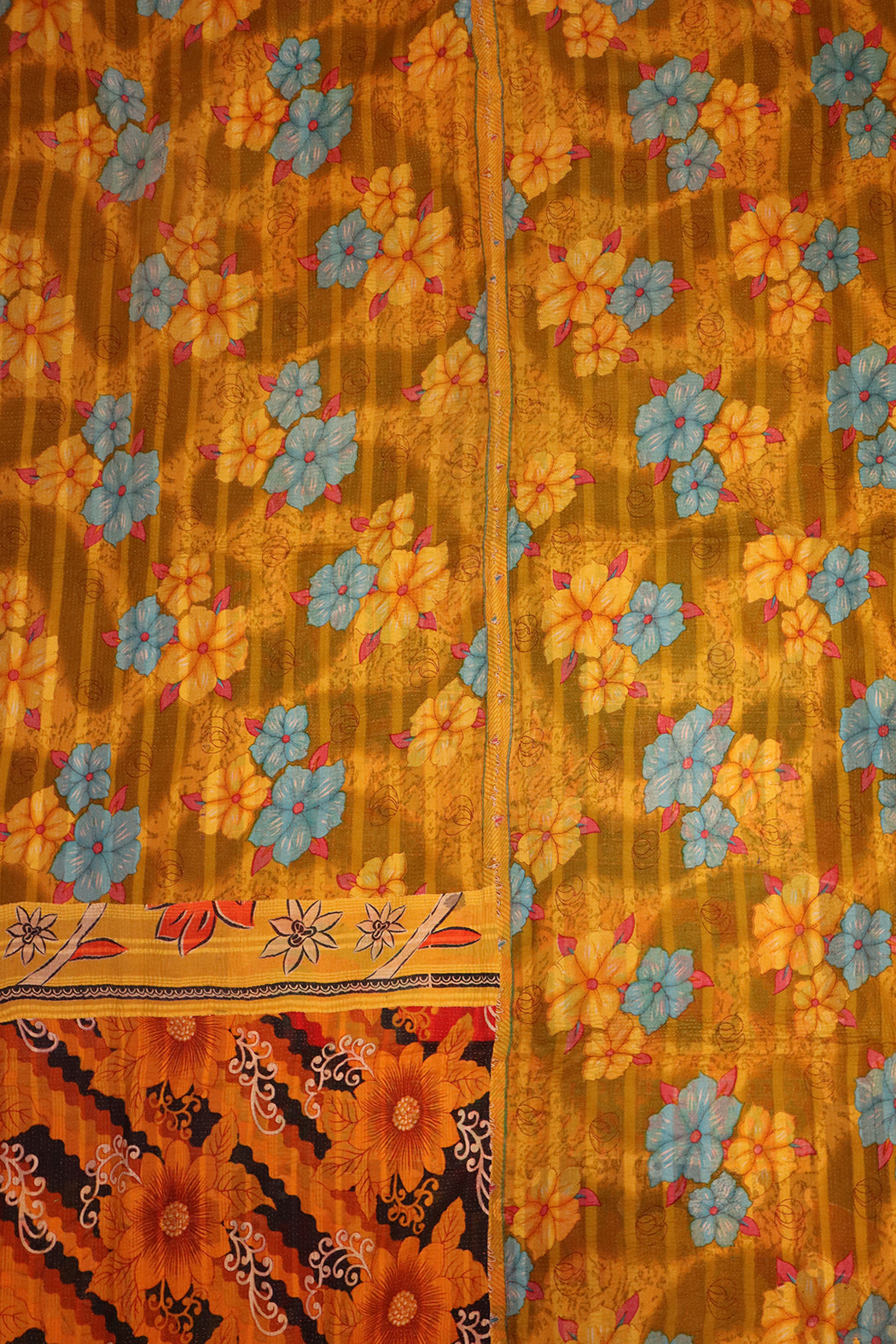 Kantha vintage throw approx 140x210 cm, cotton