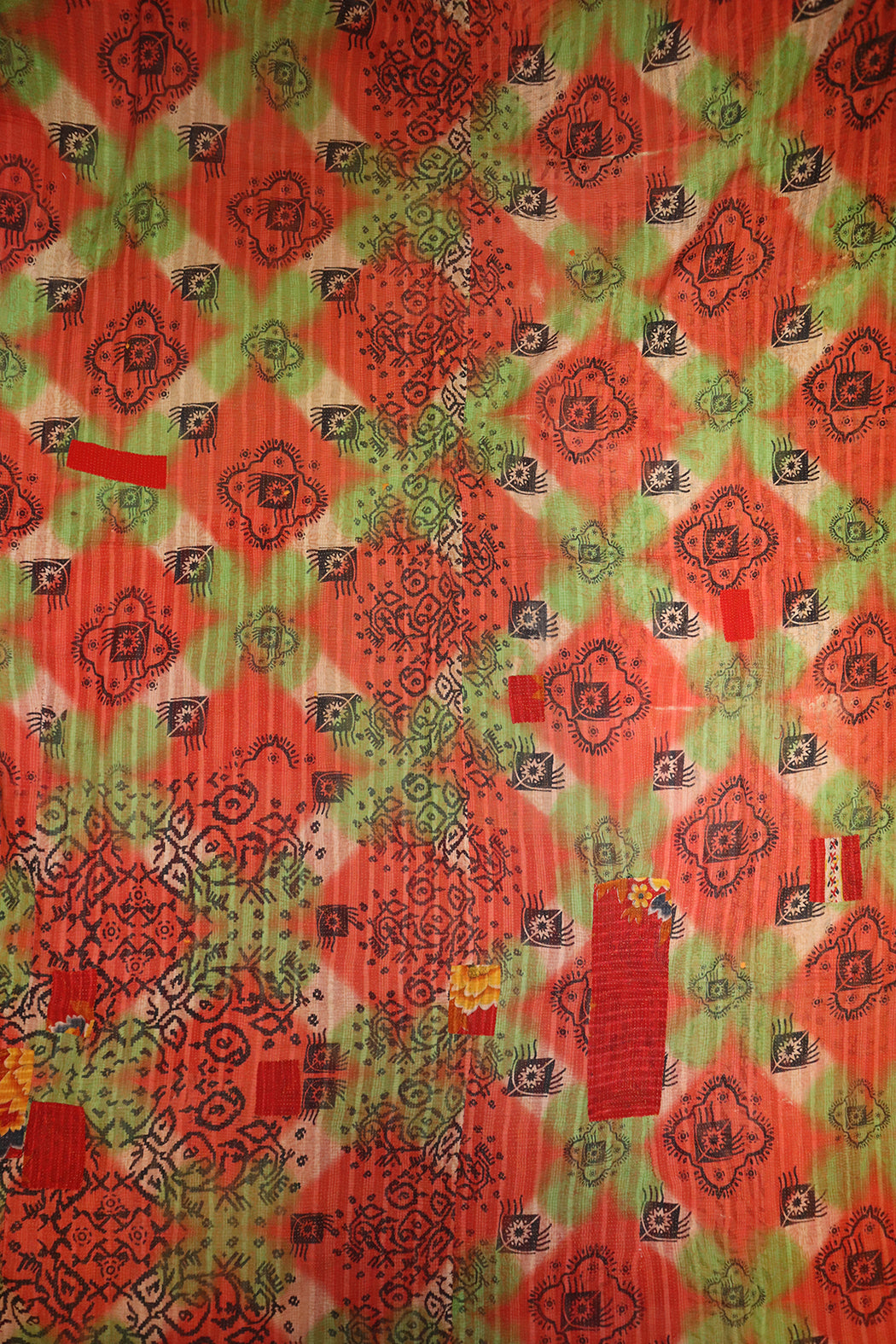 Kantha vintage throw approx 140x210 cm, cotton