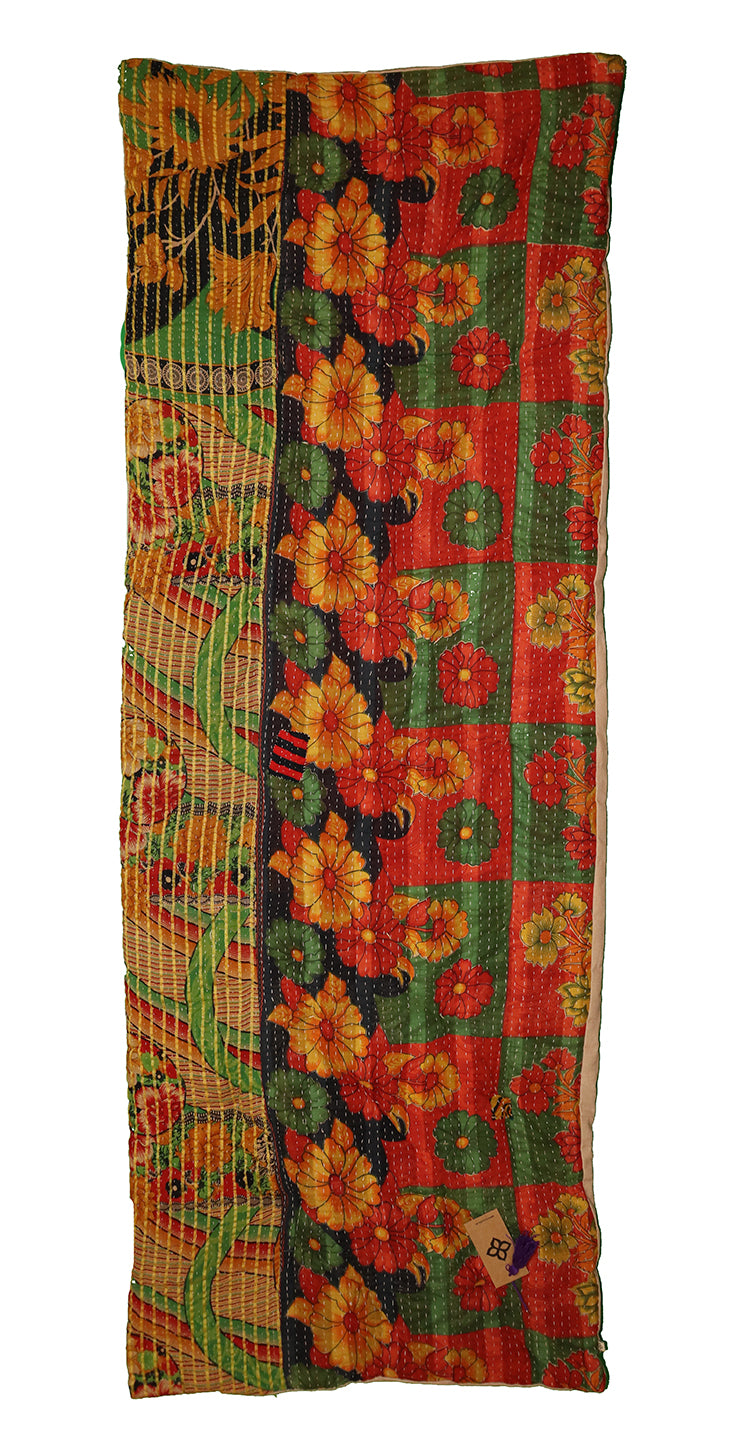 Kantha vintage rullemadras 65*180 cm bomuld