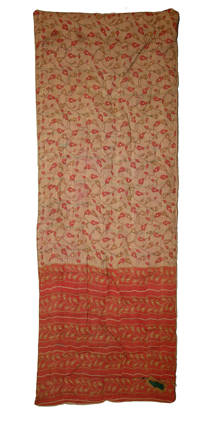 Kantha vintage rullemadras 65*180 cm bomuld