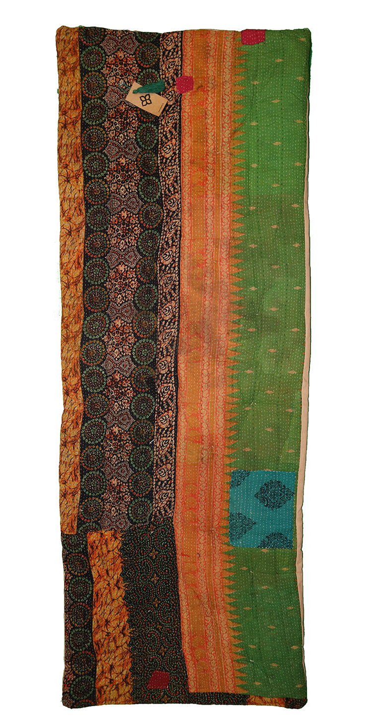 Kantha vintage rullemadras 65*180 cm bomuld