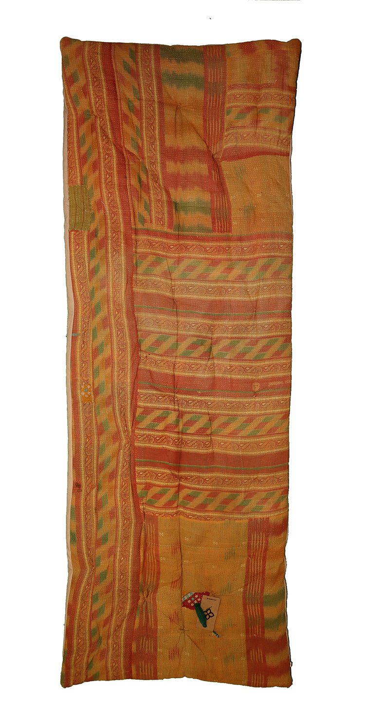 Kantha vintage rullemadras 65*180 cm bomuld