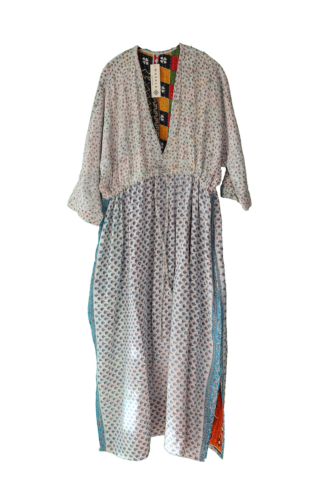Ulrika Kantha langes Baumwollkleid, Einheitsgröße