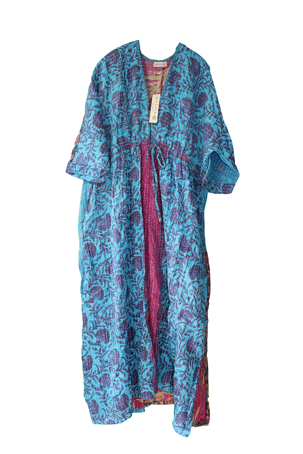 Ulrika Kantha langes Baumwollkleid, Einheitsgröße