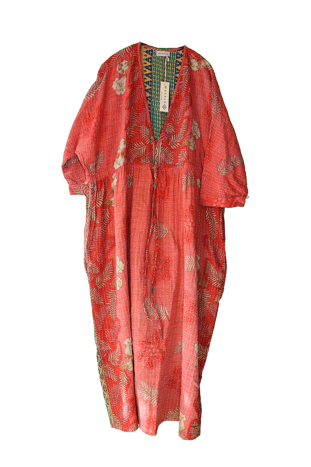 Ulrika Kantha langes Baumwollkleid, Einheitsgröße