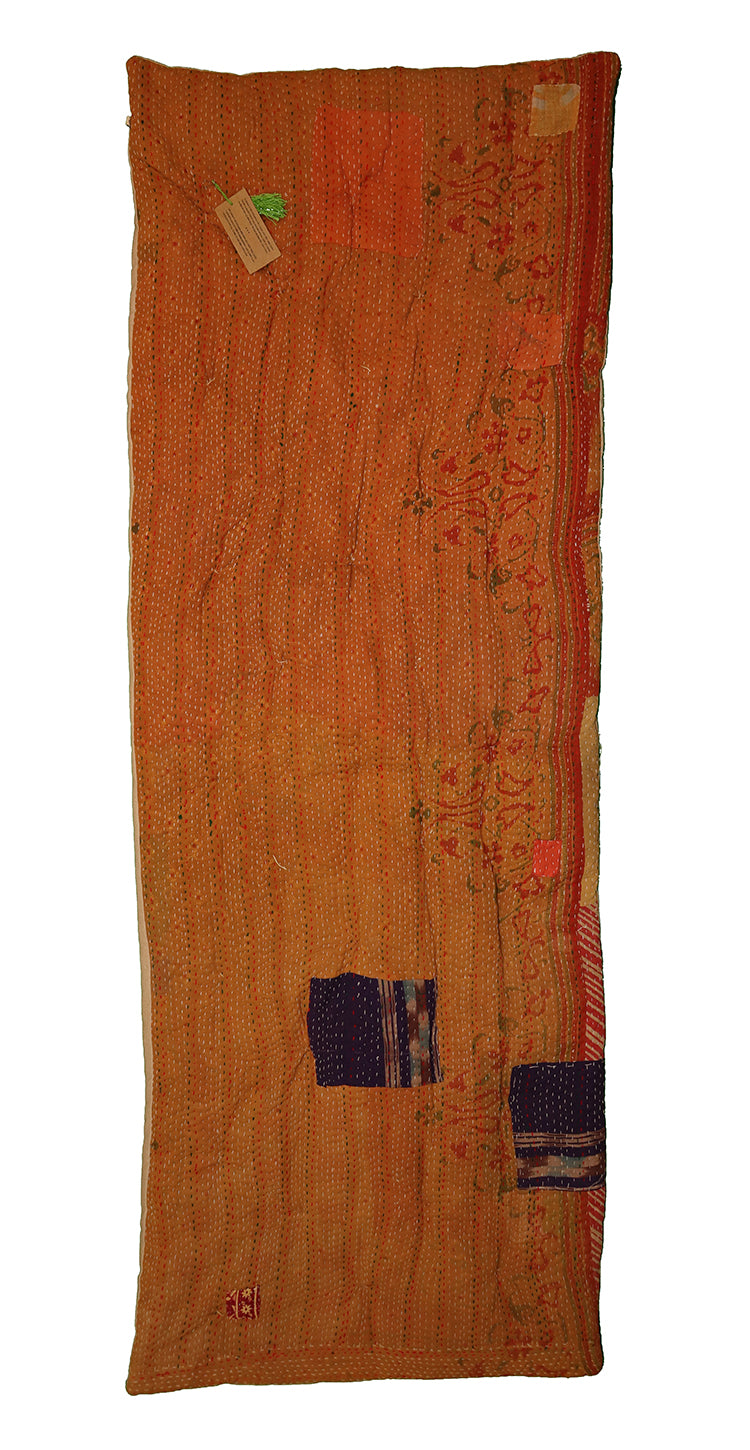 Kantha vintage rullemadras 65*180 cm bomuld