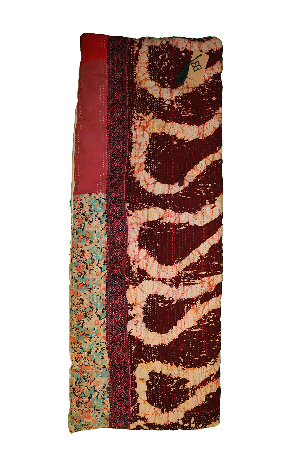 Kantha vintage bænkhynde 45*120 cm bomuld