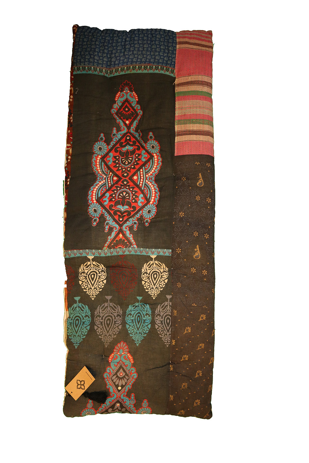 Kantha vintage bænkhynde 45*120 cm bomuld