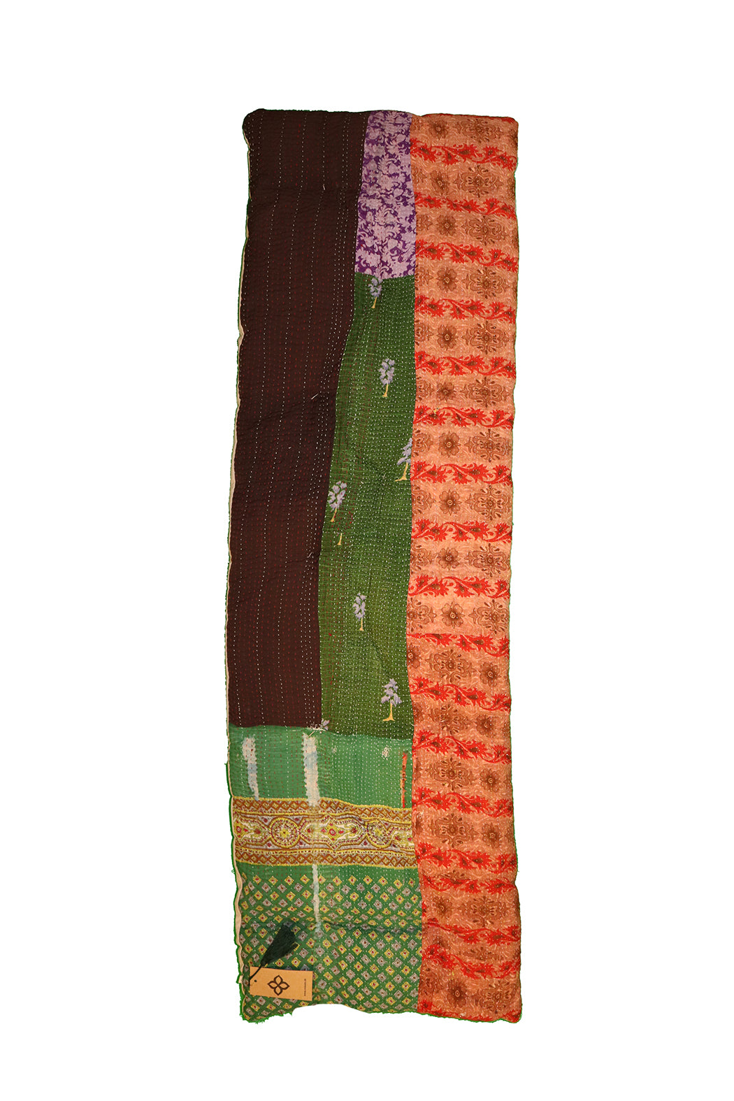 Kantha vintage bænkhynde 45*150 cm bomuld