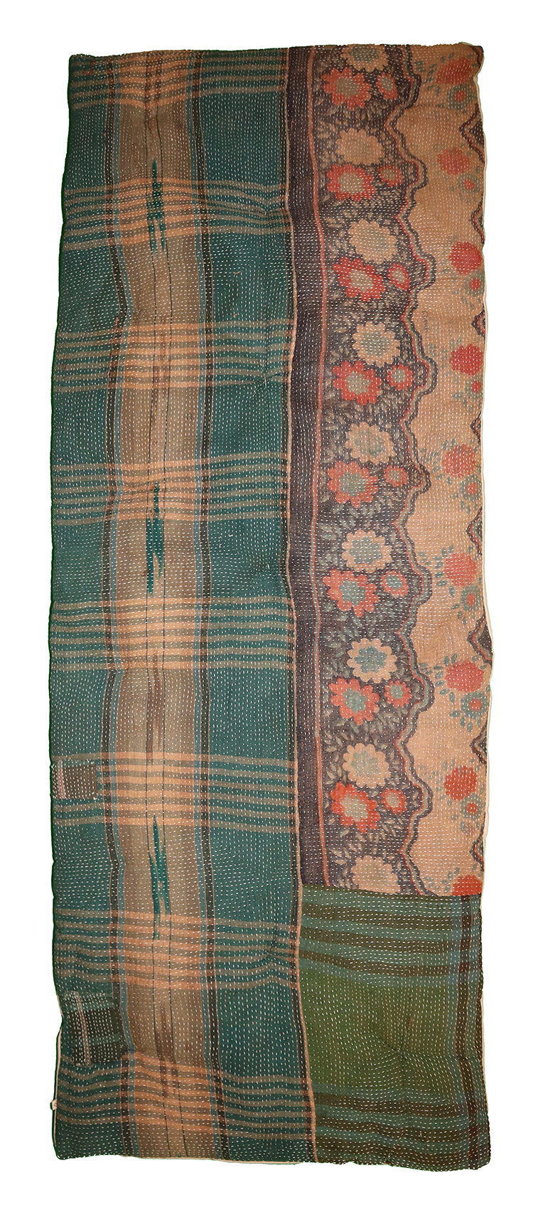 Kantha vintage rullemadras 55*150 cm bomuld