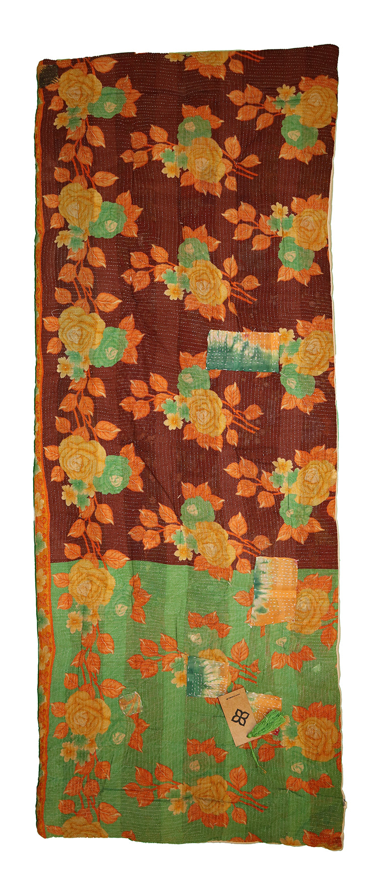 Kantha vintage rullemadras 55*150 cm bomuld