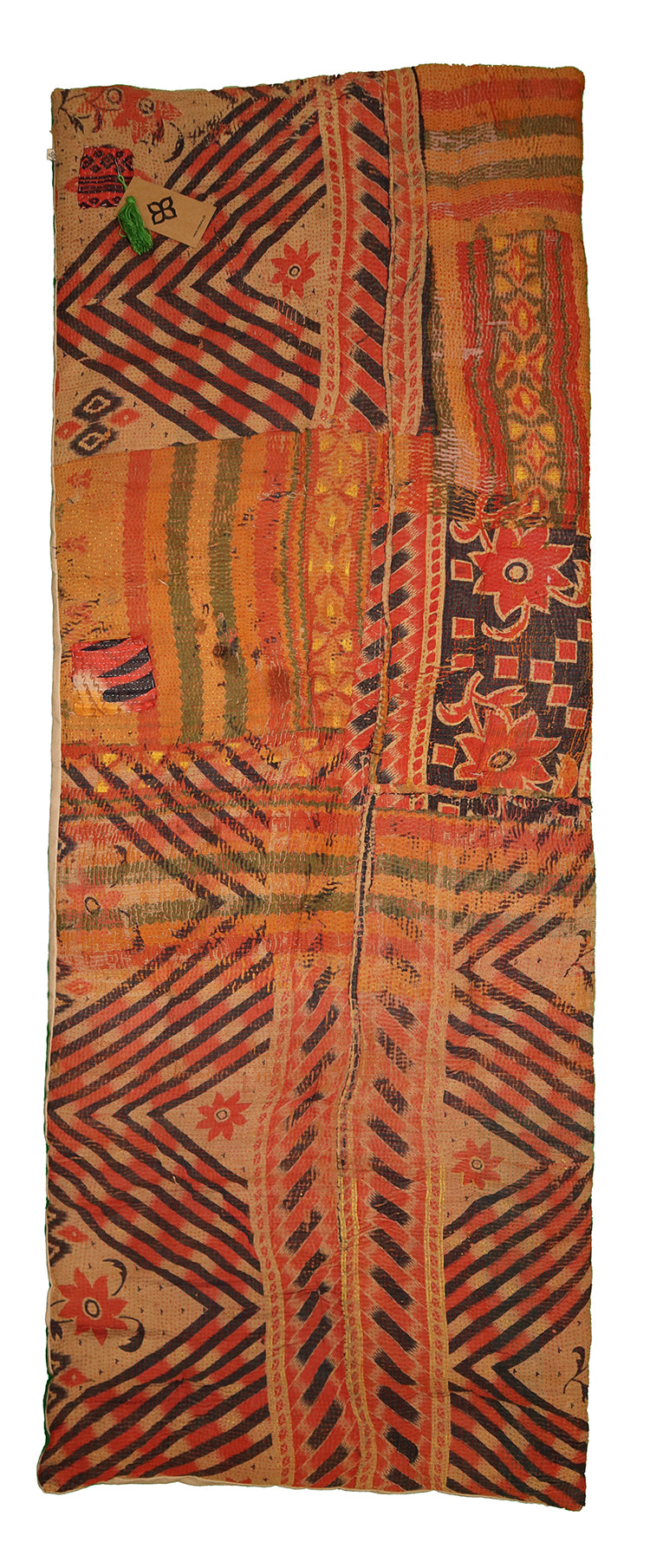 Kantha vintage rullemadras 55*150 cm bomuld