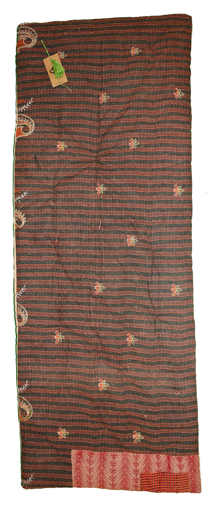 Kantha vintage rullemadras 55*150 cm bomuld