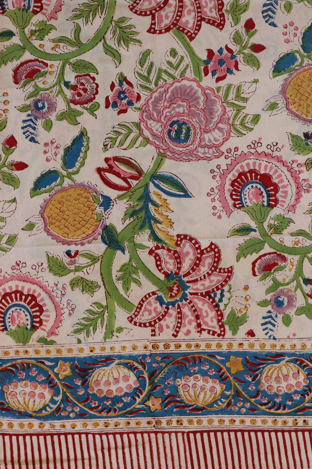 Block print tablecloth 150*220 cm cotton