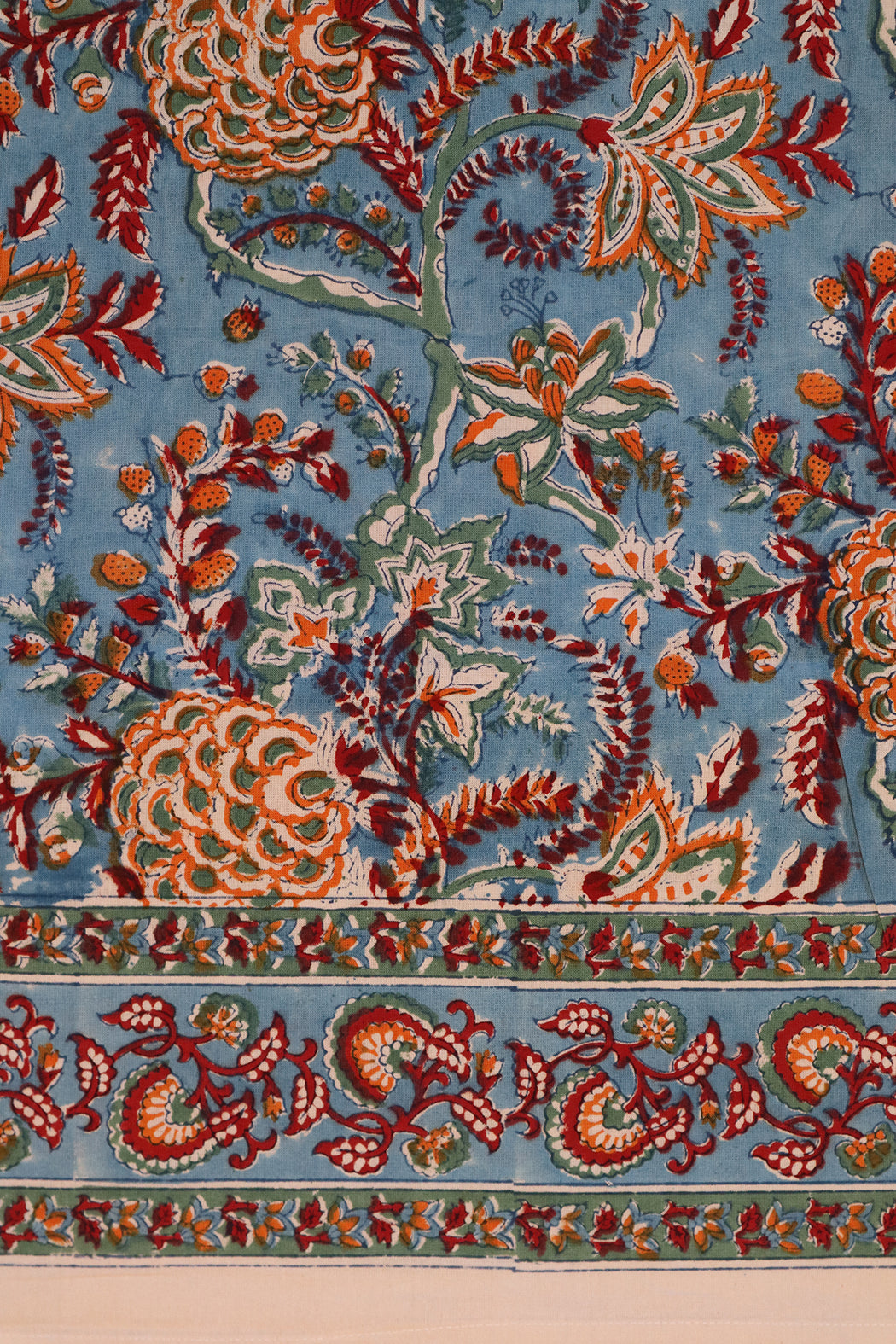 Block print tablecloth 150*220 cm cotton