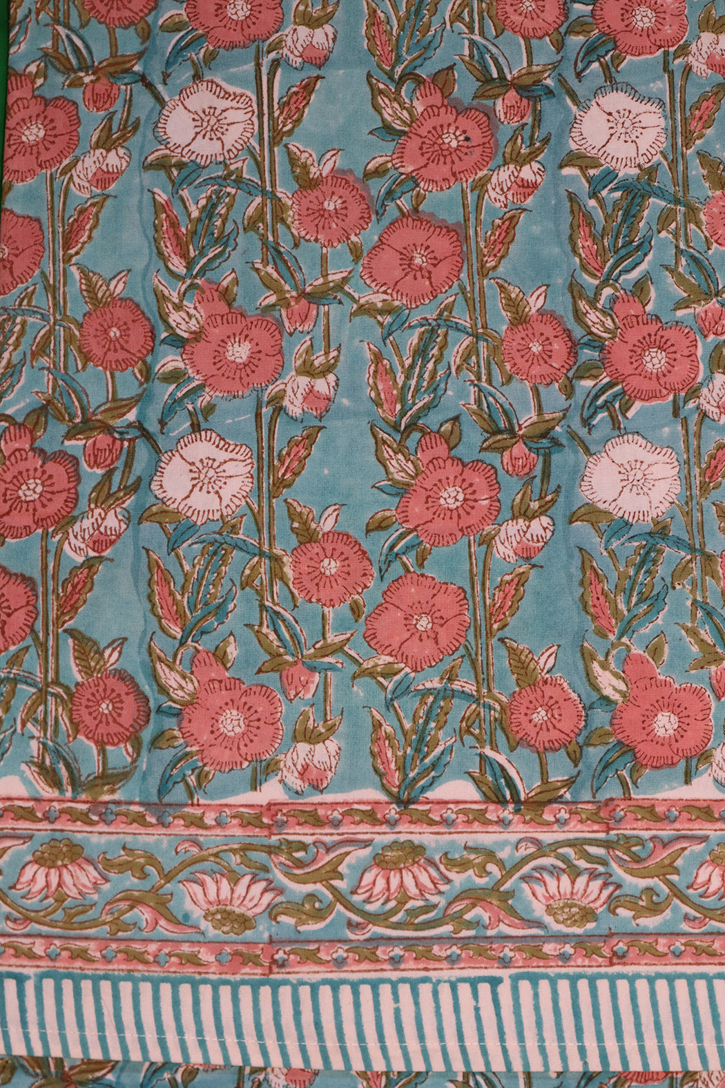 Block print tablecloth 150*220 cm cotton