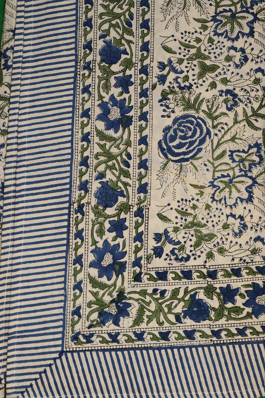 Block print tablecloth 150*220 cm cotton