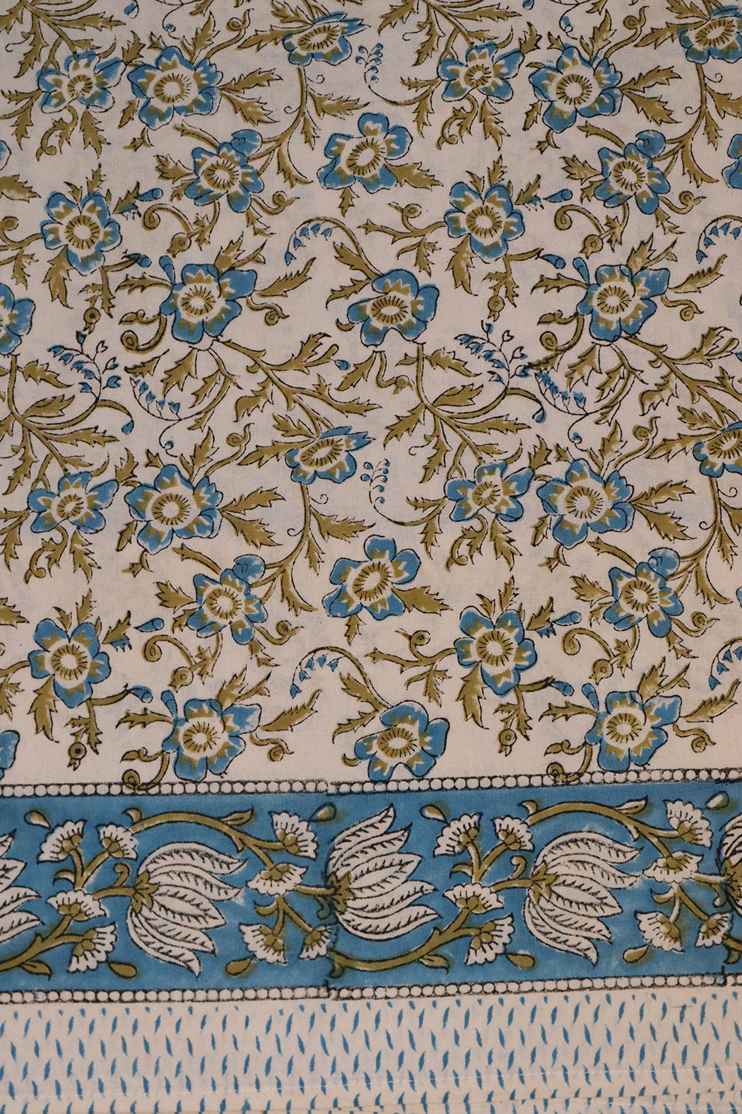 Block print tablecloth 150*220 cm cotton